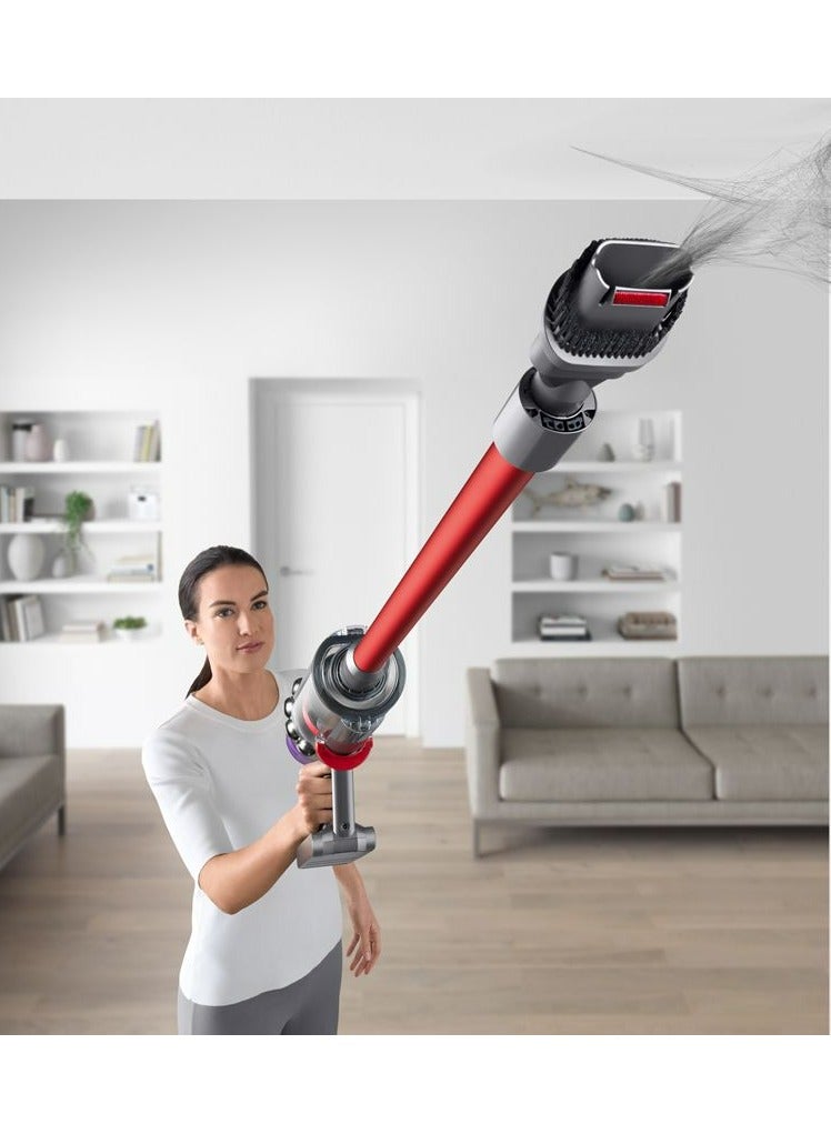 Dyson V11 Extra Cordless Vacuum Cleaner SV28 – Powerful, Versatile Cleaning with 60-Min Run Time (Nickel/Red) - International Version 0.77 L 545 W V11 Nickel Red