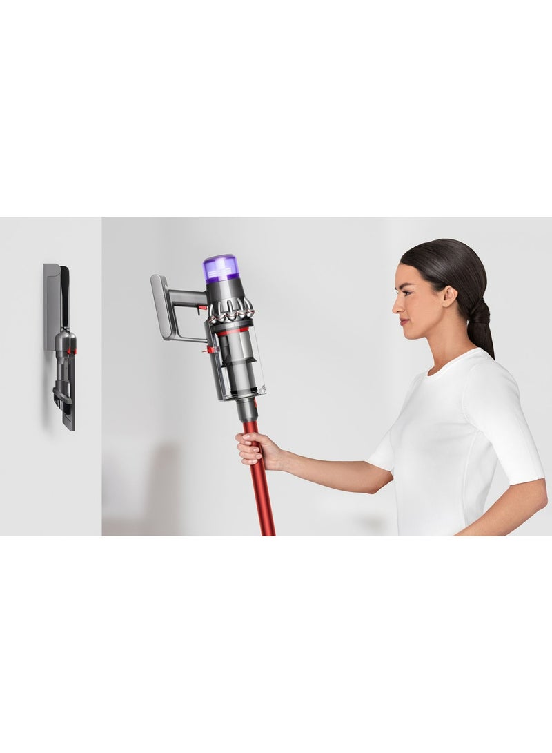 Dyson V11 Extra Cordless Vacuum Cleaner SV28 – Powerful, Versatile Cleaning with 60-Min Run Time (Nickel/Red) - International Version 0.77 L 545 W V11 Nickel Red