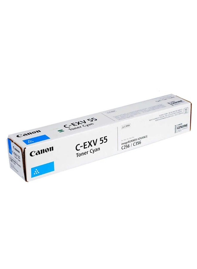 Canon Original C-EXV 55 Cyan Toner Cartridge for C256i, C257i, C356i, and C357i Cyan - Image 1
