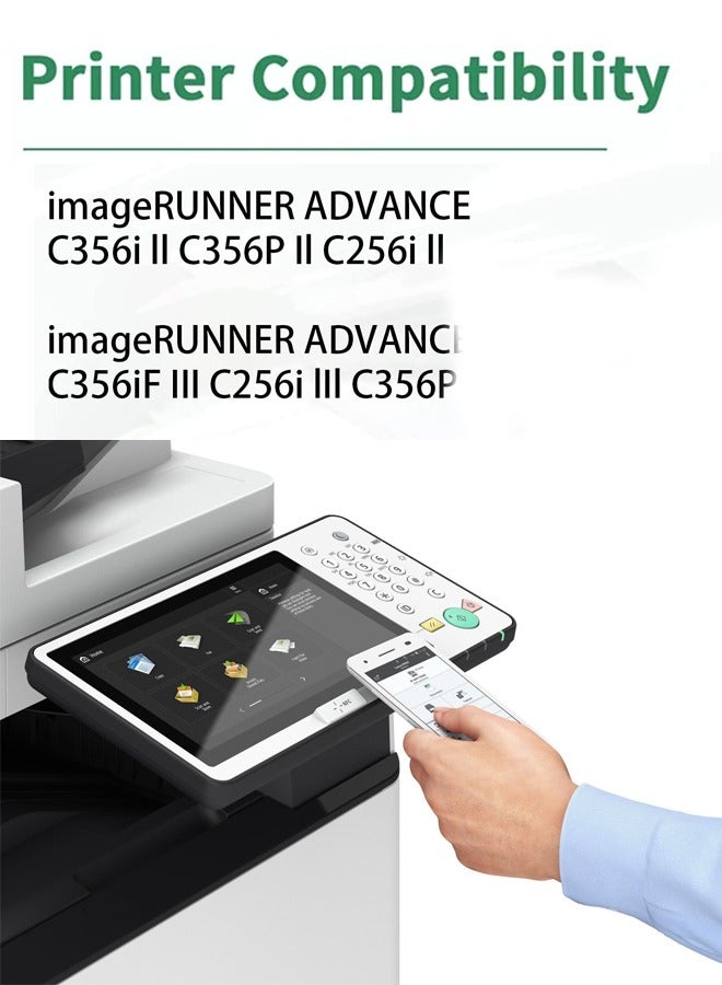 Canon Original C-EXV 55 Toner Cartridge For C256i, C257i, C356i And C357i Full set Black,Cyan,Magenta,Yellow  - Image 2