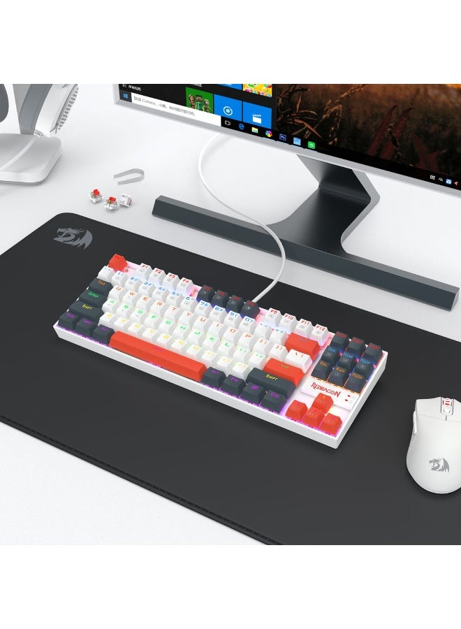 REDRAGON - K683 WBO FIDD  edition , 8K RGB Wired Rapid Trigger  Keyboard Mechanical Gaming Keyboard with customizable adjustable magnetic switches Portable design with 60% optimized layout & detachable USB-C cable , 40 levels per key actuation, ultra-fast movements, Compact Mechanical Keyboard Dedicated Arrow Keys, for PC and laptop use in home and office - Magnetic Switch - Image 1