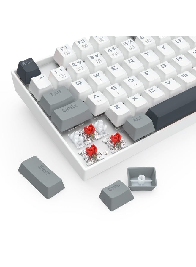 REDRAGON - K552 WGL-R KUMARA Edition ,Wired LED Mechanical Gaming Keyboard with High-precision machinery manufacture , Double injection keycaps ,Full key conflict free , Win key can be disable in gaming, Compact Mechanical Keyboard Dedicated Arrow Keys, for PC and laptop use in home and office - Red Switch - Image 1