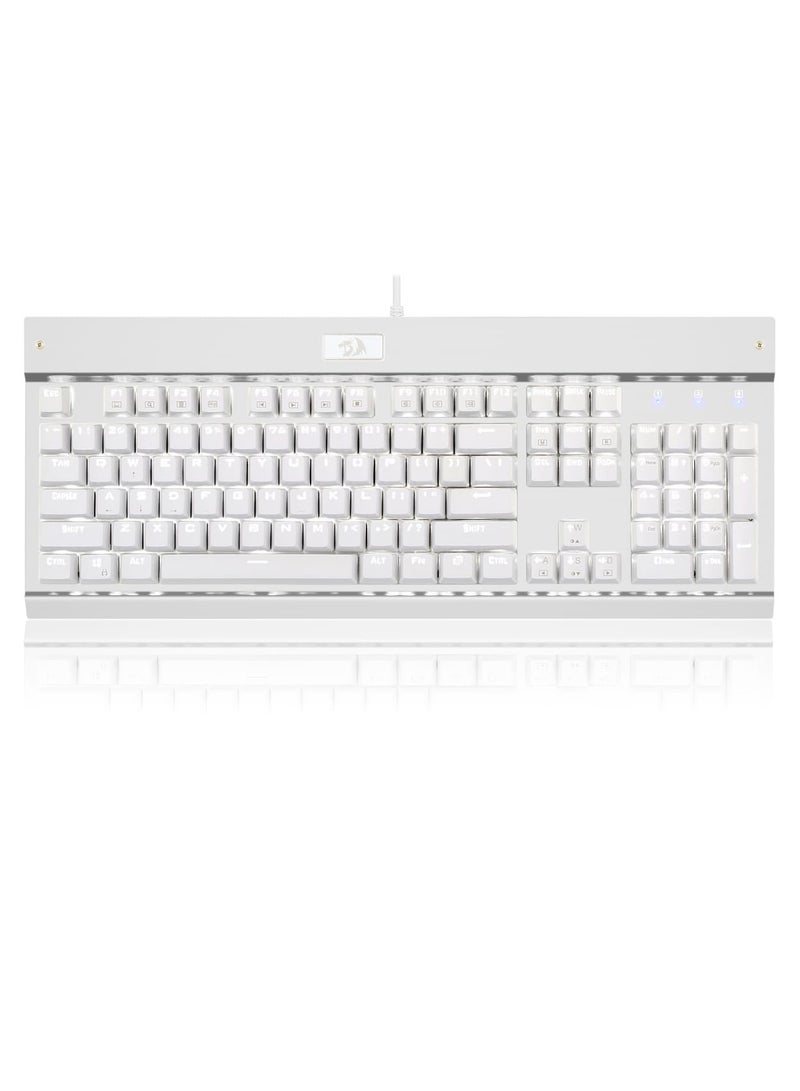 REDRAGON - KG010-KN Wired Mechanical Gaming Keyboard , 100% Anti- Ghosting Multiple Keys Can be Pressed Simultaneously , 9 LED Backlit Effects ,Doule-Shot Injection Keycaps with razor sharp lighting and durability against scratching and prolonged use , Compact Mechanical Keyboard Dedicated Arrow Keys, for PC and laptop use in home and office - Brown Switch - Image 1