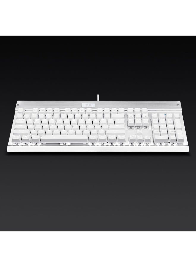 REDRAGON - KG010-KN Wired Mechanical Gaming Keyboard , 100% Anti- Ghosting Multiple Keys Can be Pressed Simultaneously , 9 LED Backlit Effects ,Doule-Shot Injection Keycaps with razor sharp lighting and durability against scratching and prolonged use , Compact Mechanical Keyboard Dedicated Arrow Keys, for PC and laptop use in home and office - Brown Switch - Image 1