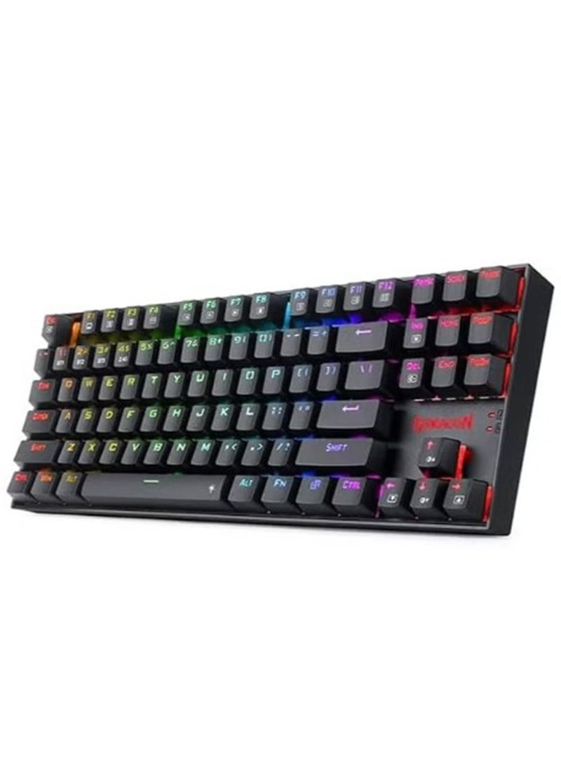 REDRAGON K552P-KBS KUMARA PRO RGB Wireless Gaming Mechanical Keyboard – Blue Switches, Dual Mode (Wireless 2.4GHz, Bluetooth & Wired), 18 RGB Modes, Hot-Swappable, USB-C - Image 1