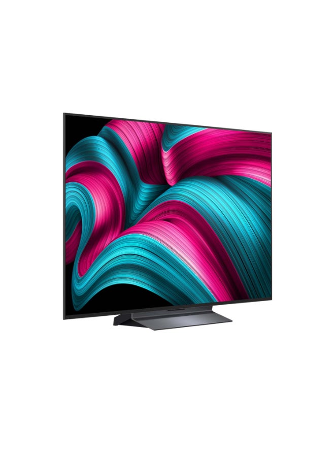 LG 55 Inch LG OLED EVO AI C5 4K 144Hz Smart TV AI Magic remote webOS25 2025 OLED55C56LA-AMAG black - Image 3