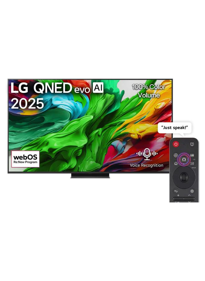 65 inch LG Mini-LED QNED EVO AI QNED86 4K 144Hz Smart TV AI Magic Remote 65QNED86A6A-AMAE black