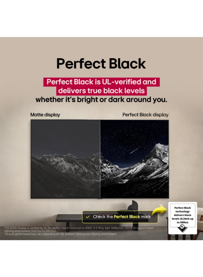 65 Inch LG OLED EVO AI C5 4K 144Hz Smart TV AI Magic remote webOS25 2025 OLED65C56LA-AMAG Black image 4