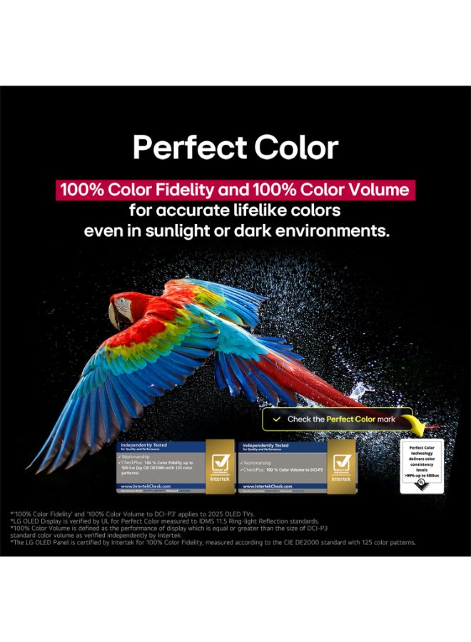 65 Inch LG OLED EVO AI C5 4K 144Hz Smart TV AI Magic remote webOS25 2025 OLED65C56LA-AMAG Black image 5