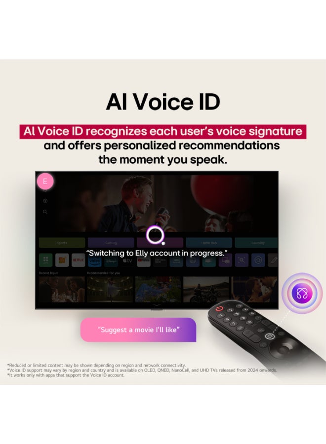 65 Inch LG OLED EVO AI C5 4K 144Hz Smart TV AI Magic remote webOS25 2025 OLED65C56LA-AMAG Black image 16