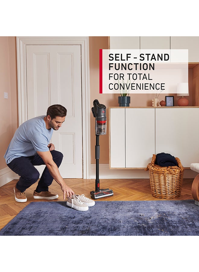 Home Pro Cordless Stick Vacuum CLSV-HPMS, for Powerful, Easy and Whole Home Cleaning, FlexiClean Pole to Tight Spaces - 5 W CLSV-HPMS Graphite & Red