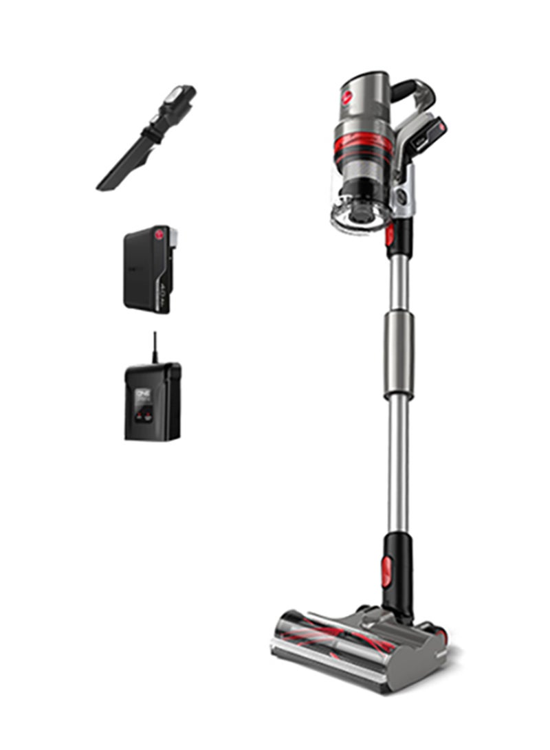 هوفر Home Pro Cordless Stick Vacuum CLSV-HPMS, for Powerful, Easy and Whole Home Cleaning, FlexiClean Pole to Tight Spaces - 5 W CLSV-HPMS Graphite & Red  - Image 1