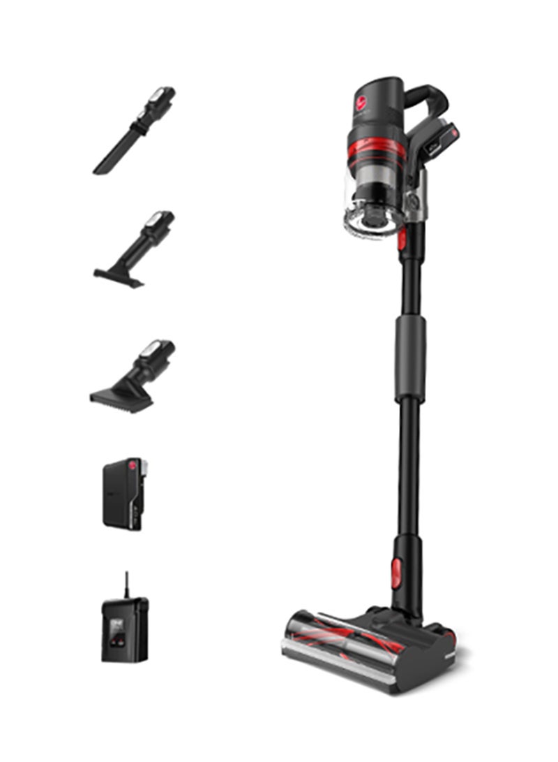 هوفر Home Pro Detect  Cordless Stick Vacuum CLSV-HPMT, for Powerful, Easy and Whole Home Cleaning,with Debris Detect for Deep Cleaning - 5 W CLSV-HPMT Graphite & Red  - Image 1