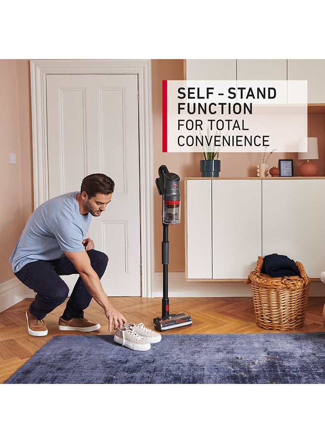 Home Pro Detect  Cordless Stick Vacuum CLSV-HPMT, for Powerful, Easy and Whole Home Cleaning,with Debris Detect for Deep Cleaning - 5 W CLSV-HPMT Graphite & Red