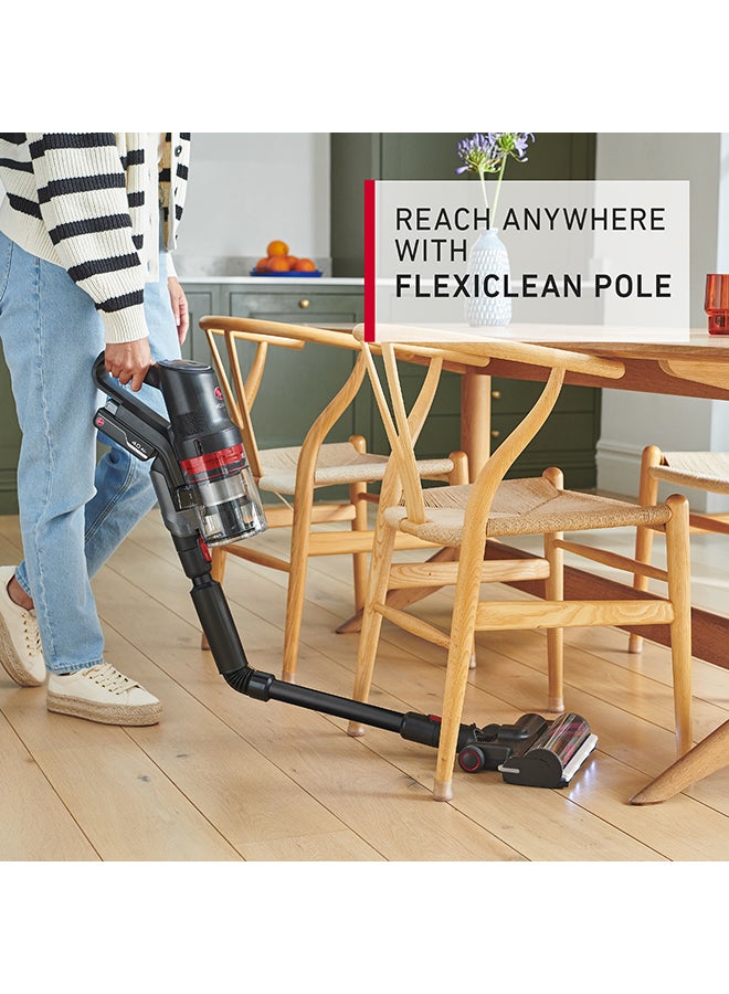 هوفر Home Pro Detect  Cordless Stick Vacuum CLSV-HPMT, for Powerful, Easy and Whole Home Cleaning,with Debris Detect for Deep Cleaning - 5 W CLSV-HPMT Graphite & Red  - Image 5