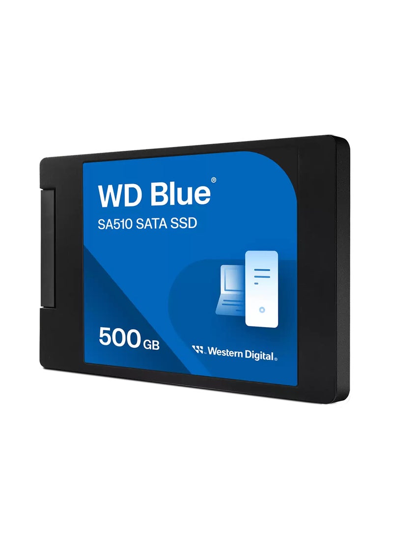 Sandisk WD Blue SA510 500GB 2.5" SATA III Internal SSD, Up to 560MB/s Read, 510MB/s Write, 3D NAND, 200TBW, Acronis Cloning Software | WDS500G3B0A-00AXR0 500 GB  - Image 2