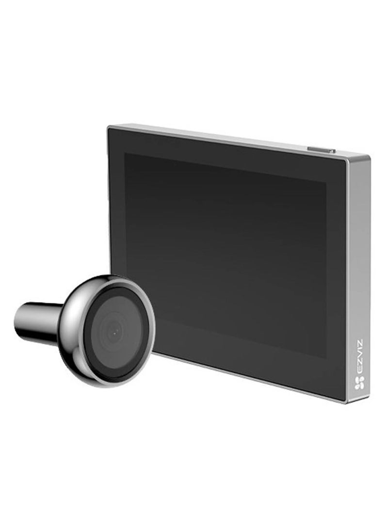 EZVIZ Digital Door Viewer Camera with LCD Display Screen, Wire-Free Peephole HP2 -SILVER  - Image 2