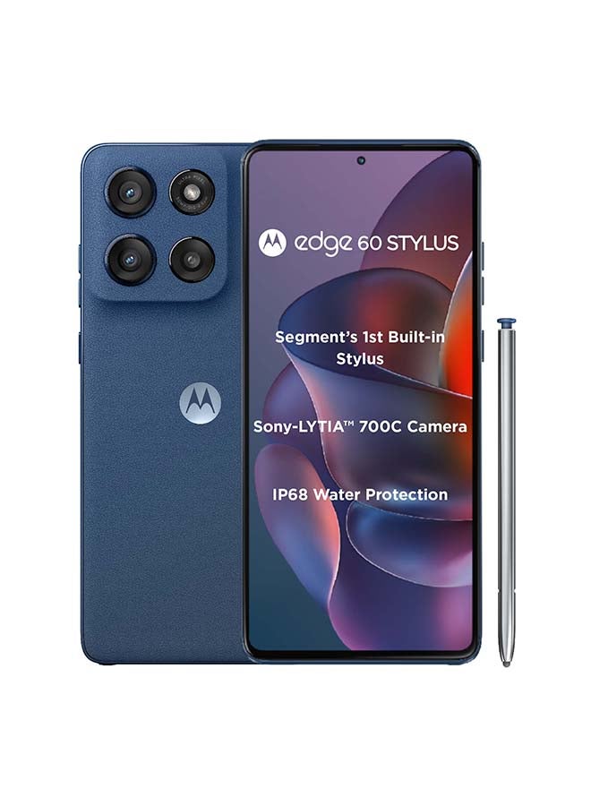 Motorola Edge 60 Stylus 5G Dual SIM PANTONE Gibrlatar sea (dark) 8GB RAM 256GB - Middle East Version  - Image 1