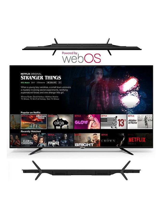 gvc pro 43 Inch WebOs Smart TV 4K with Free wall Mount and Smart Remote, 4K FHD Screen Resolution, HDMI & USB Port, Wi-Fi Connectivity and Built in Receiver, Netflix, YouTube, Shahid and more Supporting Applications 43GW6100 BLACK  - Image 1