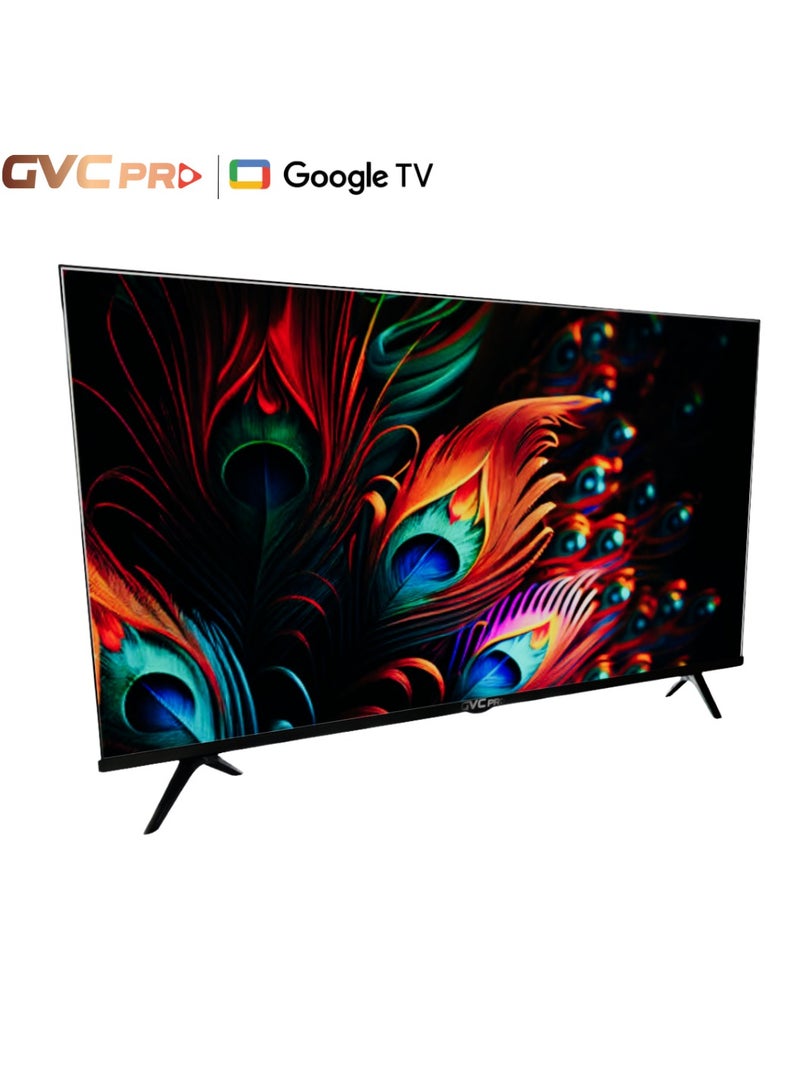55 Inch Google TV Smart TV 4K with Built‑in Receiver, Free Wall Mount and Smart Remote Control, 4K UHD Screen Resolution, HDMI & USB Ports, Wi‑Fi Connectivity, Netflix YouTube Shahid and More Supported Apps GVC-55GOG901 BLACK
