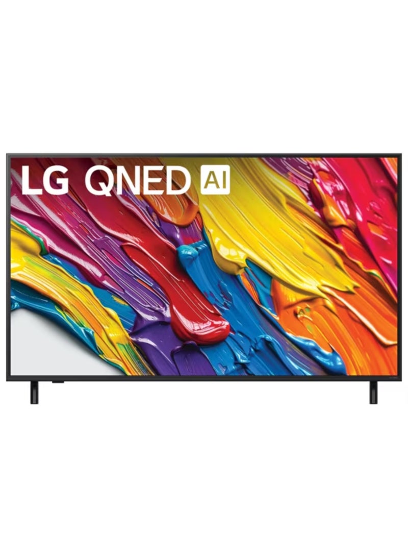 إل جي 55 inch LG QNED AI QNED82 4K Smart TV AI Magic remote HDR10 webOS25 2025 55QNED82A6A-AMAG black - Image 1