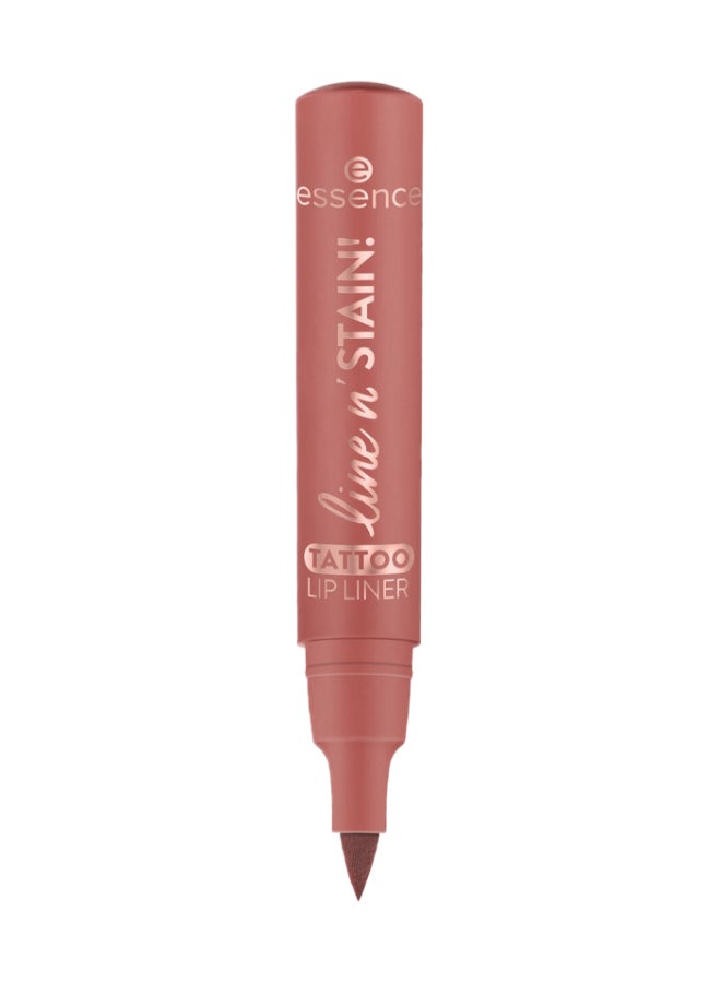 Essence line n' STAIN! Tattoo Lip Liner | 02 Must Have Brown | Long-Lasting Liquid Formula | Precision Tip | Vegan & Cruelty-Free | Lightweight & Highly Pigmented Lip Contour (Pack of 1) Must Have Brown - Image 2