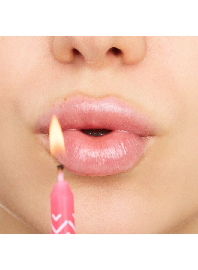 Essence Birthday Bomb Shiny Lip Gloss | 01 Cake My Day | Transparent Gloss with Pink Shimmer | Non Sticky | Vegan | Paraben & Microplastic Free | Radiant Fresh Natural Look | 10ml Cake My Day - Image 5