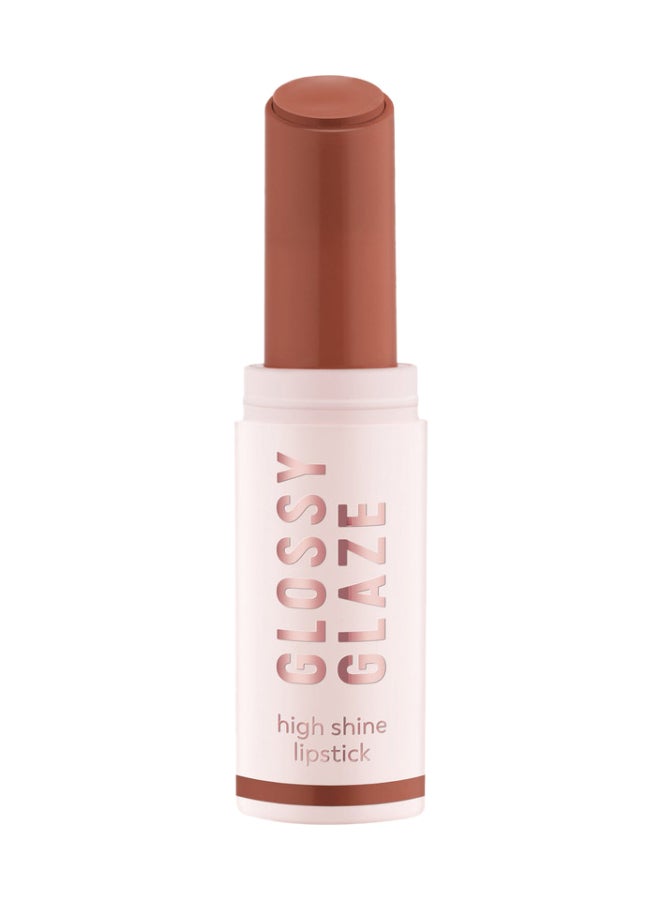 Essence Shiny Glaze High Shine Lipstick | No 01 Brown Livin La Vida Mocha | Highly Pigmented Glossy Colour Intensive | Smooth Buttery Texture | Long Lasting Comfort | Pack of 1 (1.9 g) Livin La Vida Mocha - Image 1