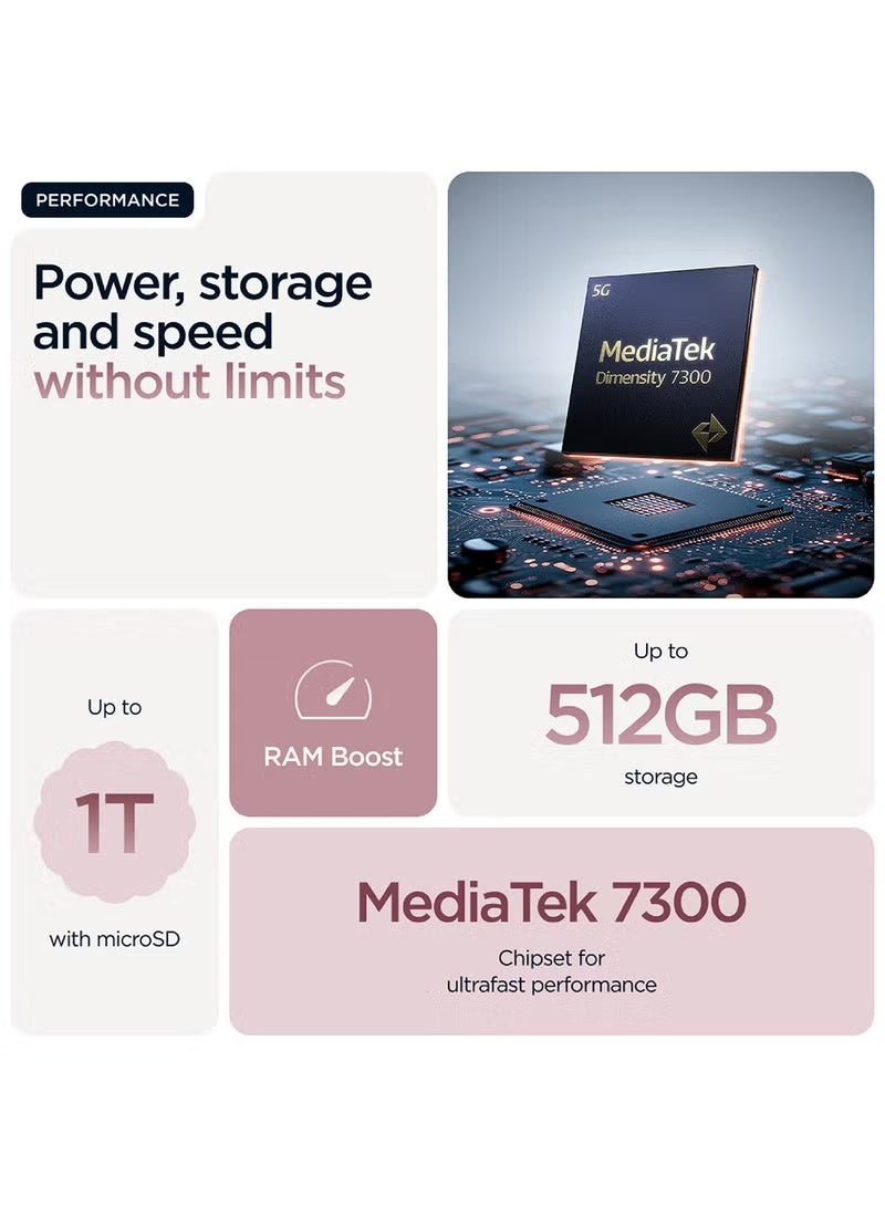 Motorola Edge 60 Fusion 5G Dual SIM Pantone Zephyr 12GB RAM 256GB With Free Gift Moto 68W Charger Turbo - Middle East Version  - Image 4