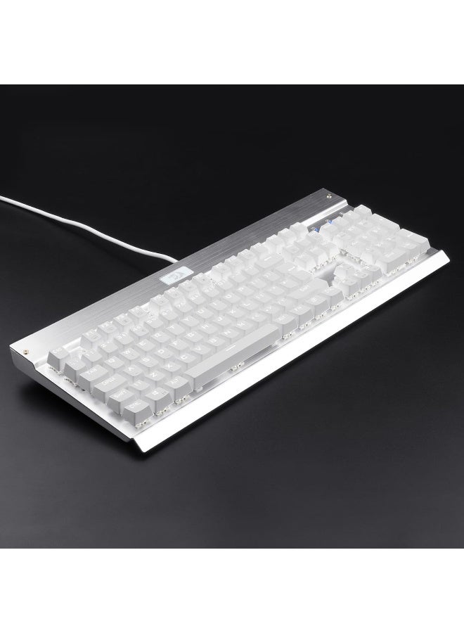KG010-KN Wired Mechanical Gaming Keyboard , 100% Anti- Ghosting Multiple Keys Can be Pressed Simultaneously , 9 LED Backlit Effects ,Doule-Shot Injection Keycaps with razor sharp lighting and durability against scratching and prolonged use , Compact Mechanical Keyboard Dedicated Arrow Keys, for PC and laptop use in home and office - Brown Switch