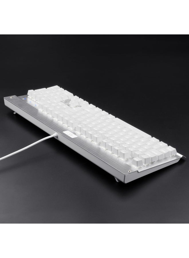 KG010-KN Wired Mechanical Gaming Keyboard , 100% Anti- Ghosting Multiple Keys Can be Pressed Simultaneously , 9 LED Backlit Effects ,Doule-Shot Injection Keycaps with razor sharp lighting and durability against scratching and prolonged use , Compact Mechanical Keyboard Dedicated Arrow Keys, for PC and laptop use in home and office - Brown Switch