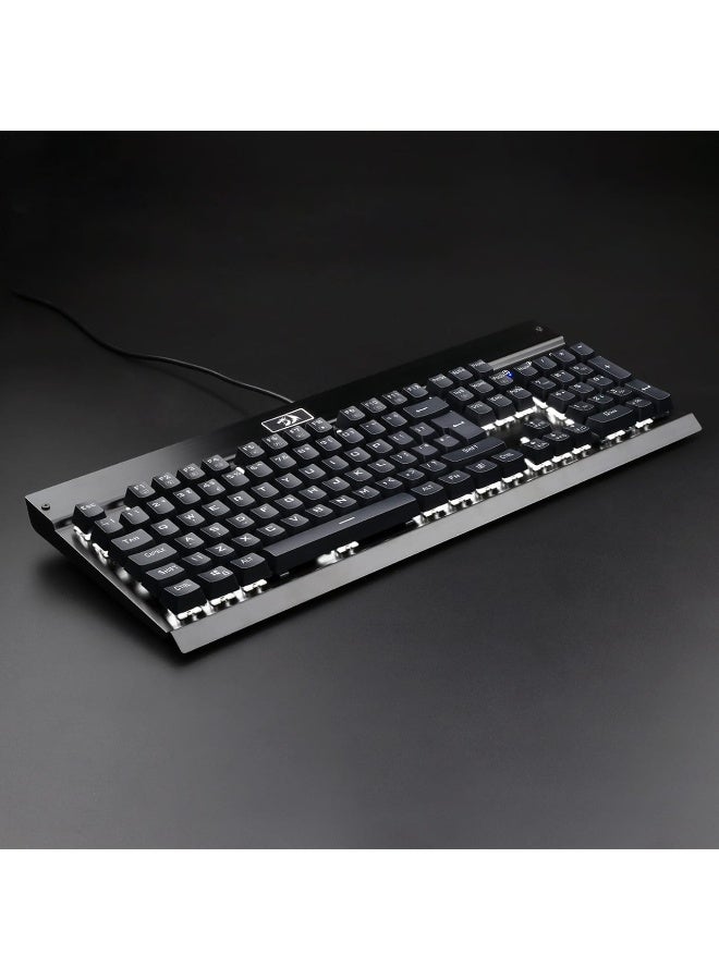 KG010-KN Wired Mechanical Gaming Keyboard , 100% Anti- Ghosting Multiple Keys Can be Pressed Simultaneously , 9 LED Backlit Effects ,Doule-Shot Injection Keycaps with razor sharp lighting and durability against scratching and prolonged use , Compact Mechanical Keyboard Dedicated Arrow Keys, for PC and laptop use in home and office - Brown Switch