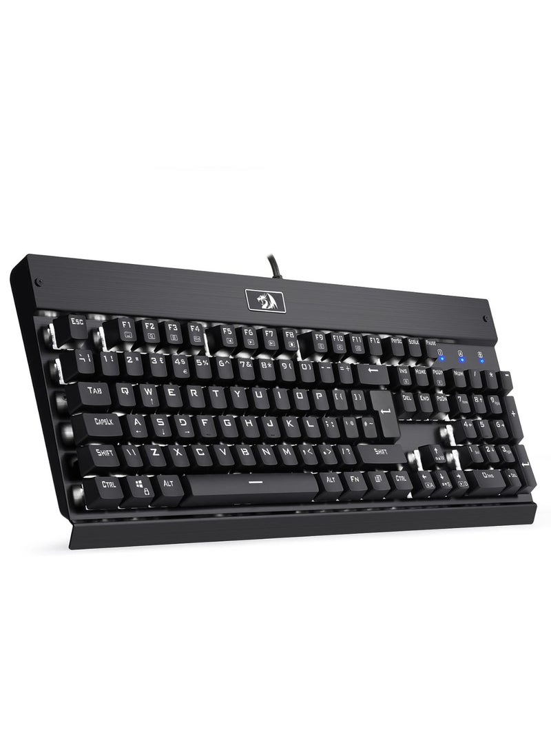 KG010-KN Wired Mechanical Gaming Keyboard , 100% Anti- Ghosting Multiple Keys Can be Pressed Simultaneously , 9 LED Backlit Effects ,Doule-Shot Injection Keycaps with razor sharp lighting and durability against scratching and prolonged use , Compact Mechanical Keyboard Dedicated Arrow Keys, for PC and laptop use in home and office - Brown Switch