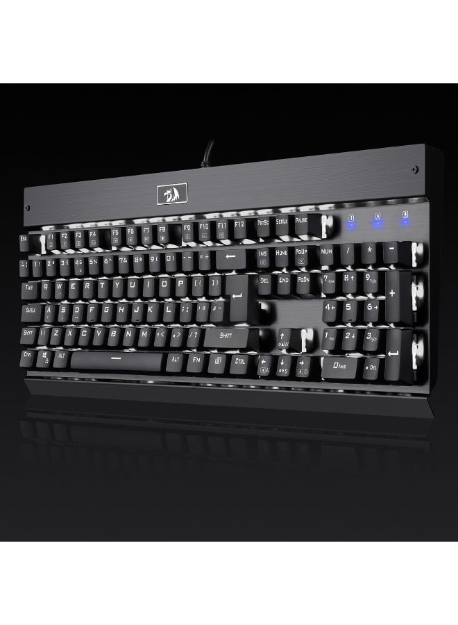 KG010-KN Wired Mechanical Gaming Keyboard , 100% Anti- Ghosting Multiple Keys Can be Pressed Simultaneously , 9 LED Backlit Effects ,Doule-Shot Injection Keycaps with razor sharp lighting and durability against scratching and prolonged use , Compact Mechanical Keyboard Dedicated Arrow Keys, for PC and laptop use in home and office - Brown Switch