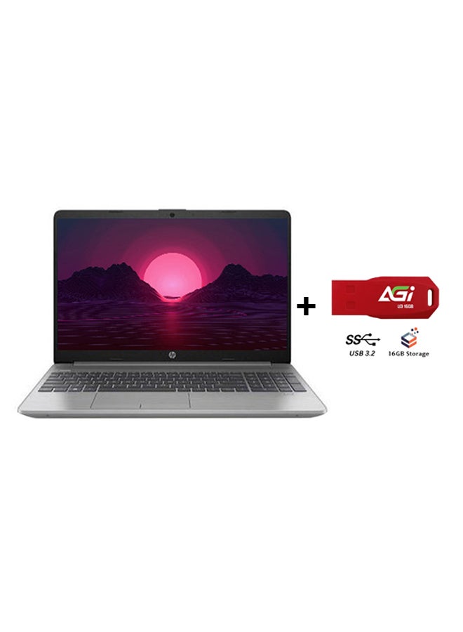 HP 255 G9 (Upgraded Version) Laptop With 15.6-inch Full HD(1920x1080) Display, Ryzen 7-5825U Processor/16GB RAM/512GB SSD/Windows 11/AMD Radeon Vega Graphics+AGI FLASH English/Arabic Asteroid Silver  - Image 1