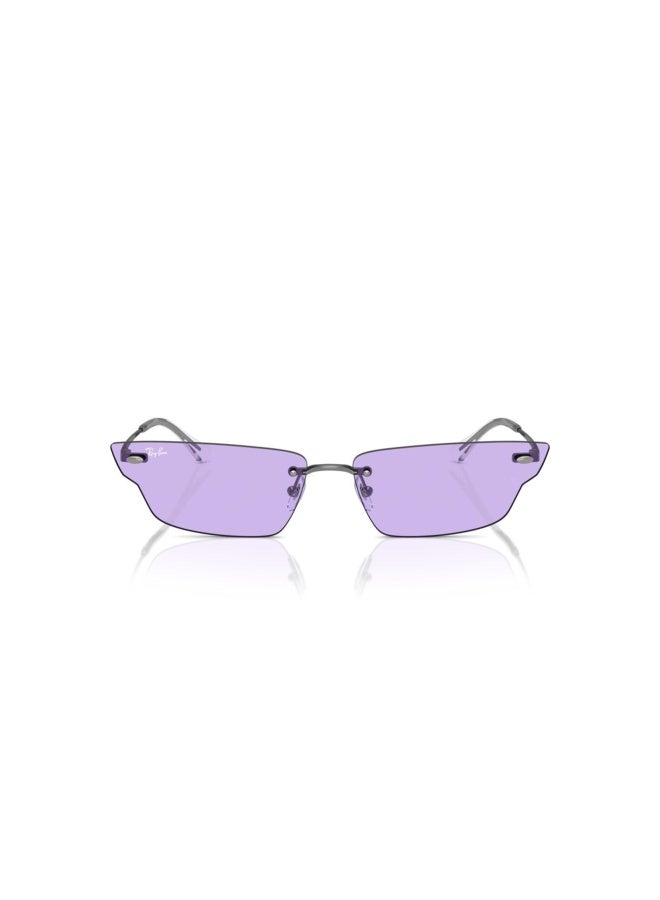 راي بان Unisex IRREGULAR ANH SUNGLASSES- RB 3731 - lense size:63mm - GUNMETAL  - Image 5