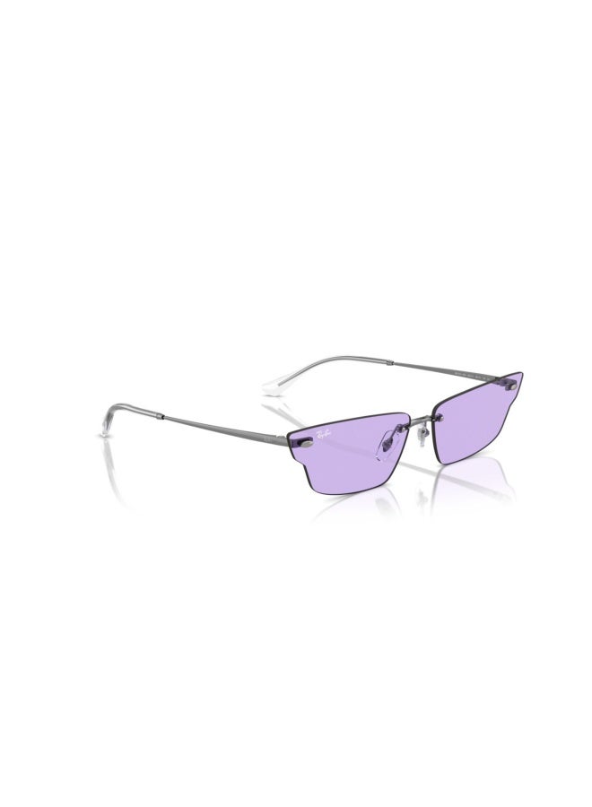 راي بان Unisex IRREGULAR ANH SUNGLASSES- RB 3731 - lense size:63mm - GUNMETAL  - Image 4