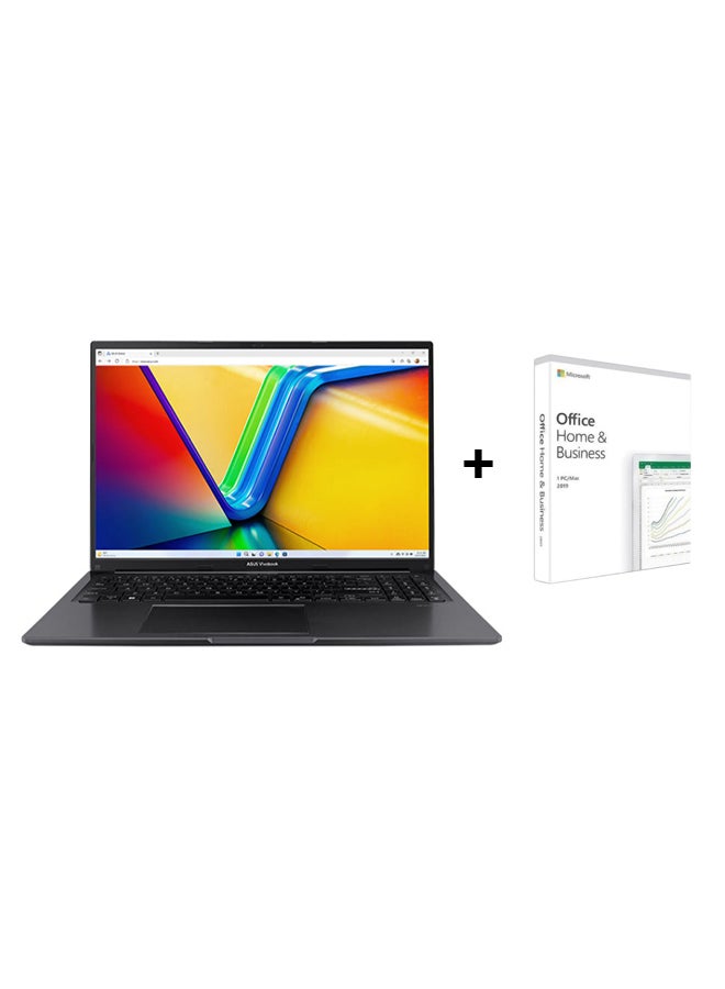 ASUS Vivobook X1605VA-MB325 Laptop (Upgraded Version) With 16-Inch Full HD(1920x1080) Display, Core i9-13900H Processor/32GB RAM/1TB SSD/Intel Iris Xe Graphics/Windows 11+WITH OFFICE 2019 English/Arabic OFFICE 2019 Black  - Image 1