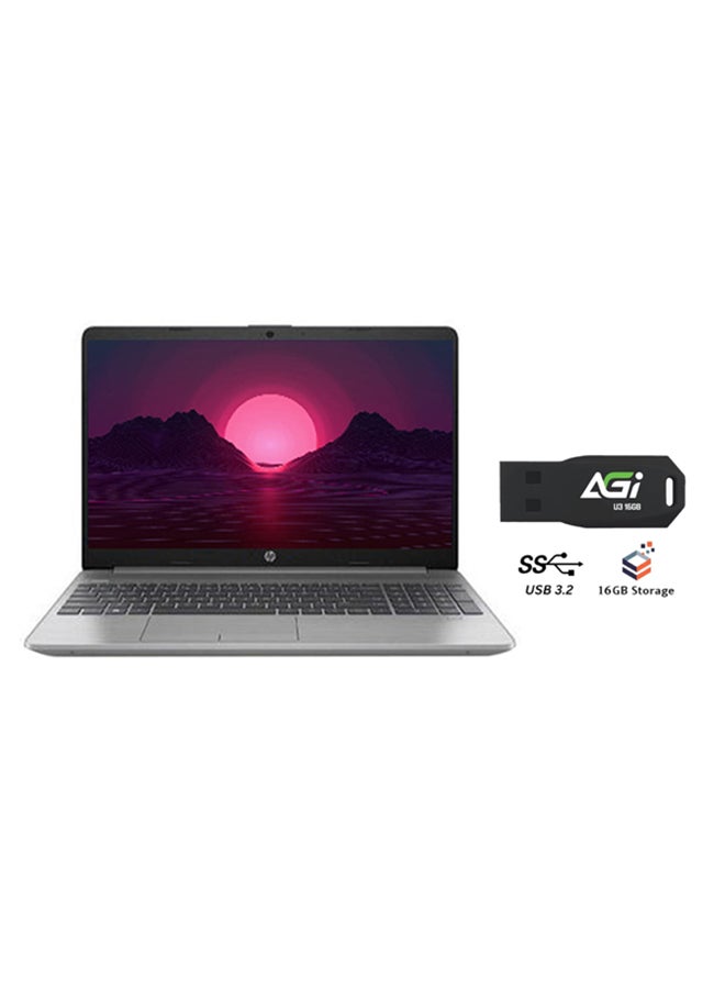 HP 255 G9 (Upgraded Version) Laptop With 15.6-inch Full HD Display, Ryzen 7-5825U Processor/16GB RAM/512GB SSD/Windows 11/AMD Radeon Vega Graphics+AGI FLASH English/Arabic Asteroid Silver  - Image 1