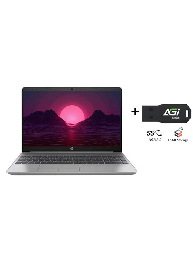 HP 255 G9 (Upgraded Version) Laptop With 15.6-inch Full HD Display, Ryzen 7-5825U Processor/16GB RAM/512GB SSD/Windows 11/AMD Radeon Vega Graphics+AGI FLASH English/Arabic Asteroid Silver  - Image 1