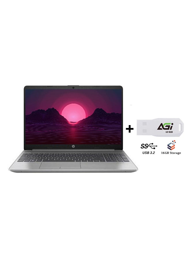 HP 255 G9 (Upgraded Version) Laptop With 15.6-inch Full HD(1920x1080) Display, Ryzen 7-5825U Processor/16GB RAM/512GB SSD/Windows 11/AMD Radeon Vega Graphics+WITH AGI FLASH English/Arabic Asteroid Silver  - Image 1