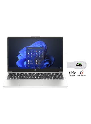 255 G10 (Upgraded Version) Laptop With 15.6 Inch Full HD (1920X1080) Display, AMD Ryzen 5-7530U Processor/16GB RAM DDR4/512GB SSD/Windows 11 Pro/AMD Radeon Graphics+AGI FLASH English/Arabic Turbo Silver - pnsku/N70180592V/45/_/1748604967/06752ec9-66d6-47a9-b692-971625ce0dbd