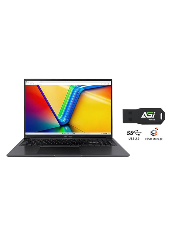 ASUS Vivobook X1605VA-MB325 Laptop (Upgraded Version) With 16-Inch Full HD(1920x1080) Display, Core i9-13900H Processor/32GB RAM/1TB SSD/Intel Iris Xe Graphics/Windows 11+AGI FLASH English/Arabic Black  - Image 1