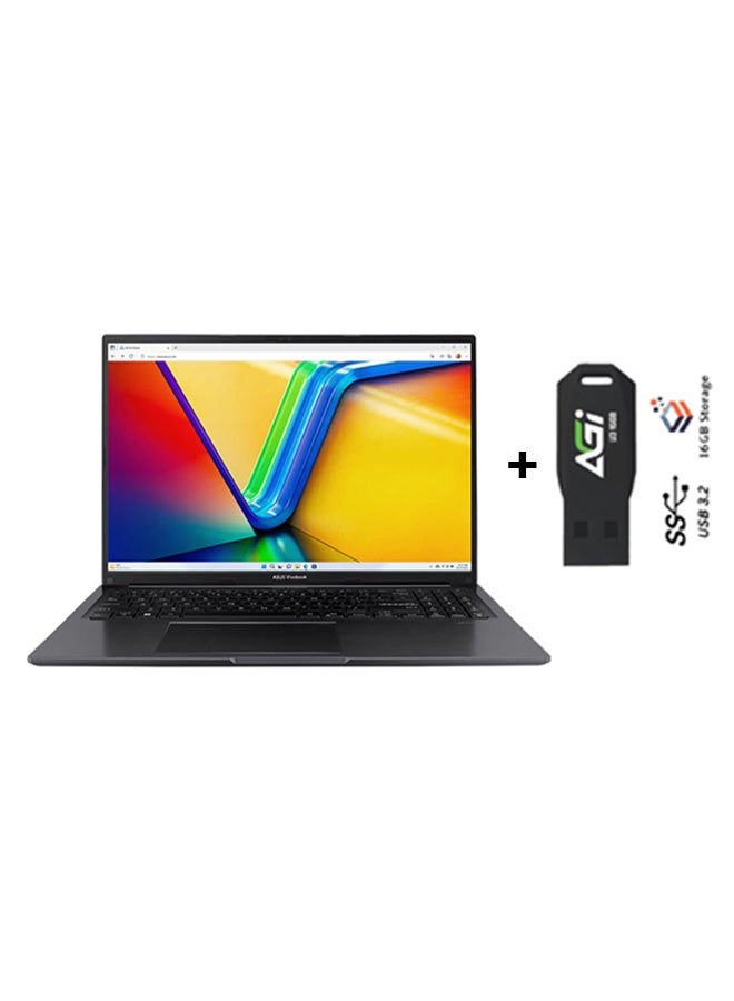 ASUS Vivobook X1605VA-MB325 Laptop (Upgraded Version) With 16-Inch Full HD(1920x1080) Display, Core i9-13900H Processor/32GB RAM/1TB SSD/Intel Iris Xe Graphics/Windows 11+AGI FLASH English/Arabic Black  - Image 1