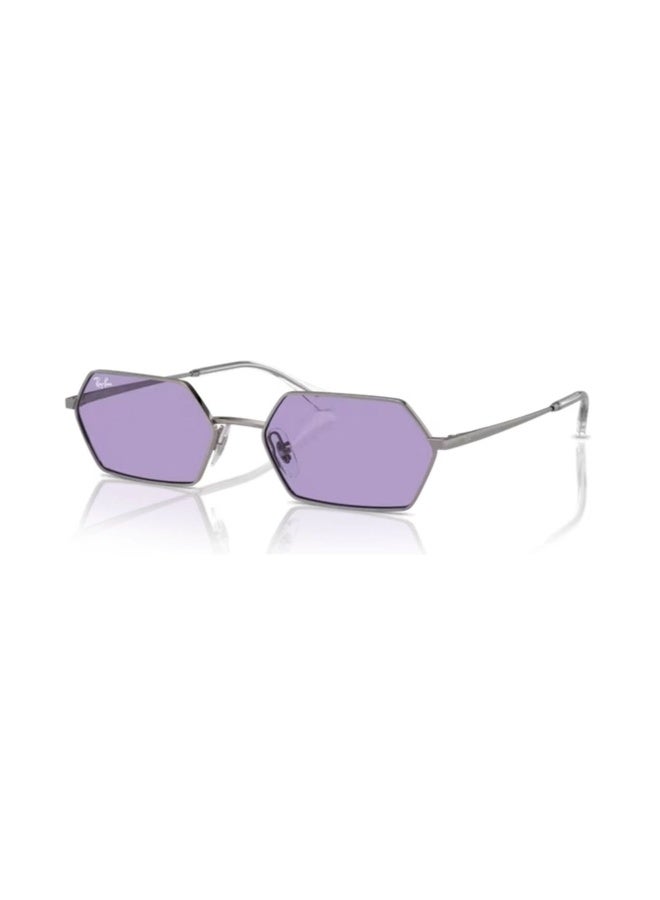 راي بان Unisex RECTANGLE YEVI SUNGLASSES- RB 3728 - lense size:55mm - GUNMETAL  - Image 1