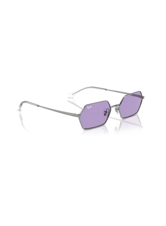 راي بان Unisex RECTANGLE YEVI SUNGLASSES- RB 3728 - lense size:55mm - GUNMETAL  - Image 2
