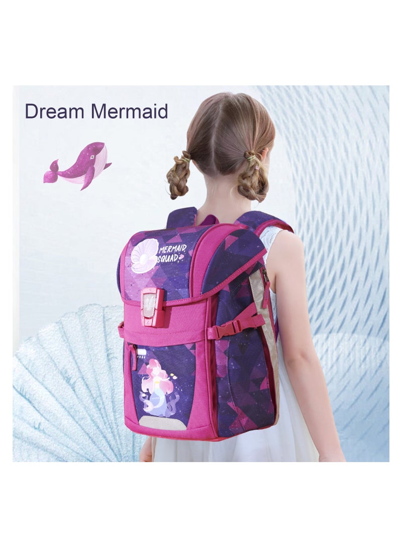 Sunveno Ergonomic School Bag Mermaid-Pink  - Image 2