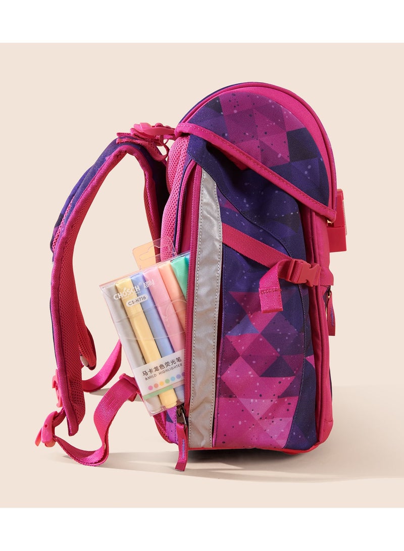 Sunveno Ergonomic School Bag Mermaid-Pink  - Image 5