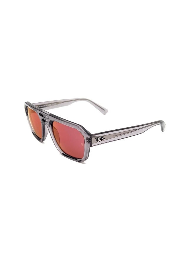 راي بان Unisex IRREGULAR CORRIGAN SUNGLASSES- RB 4397 - lense size:54mm - TRANSPARENT GRAY  - Image 2