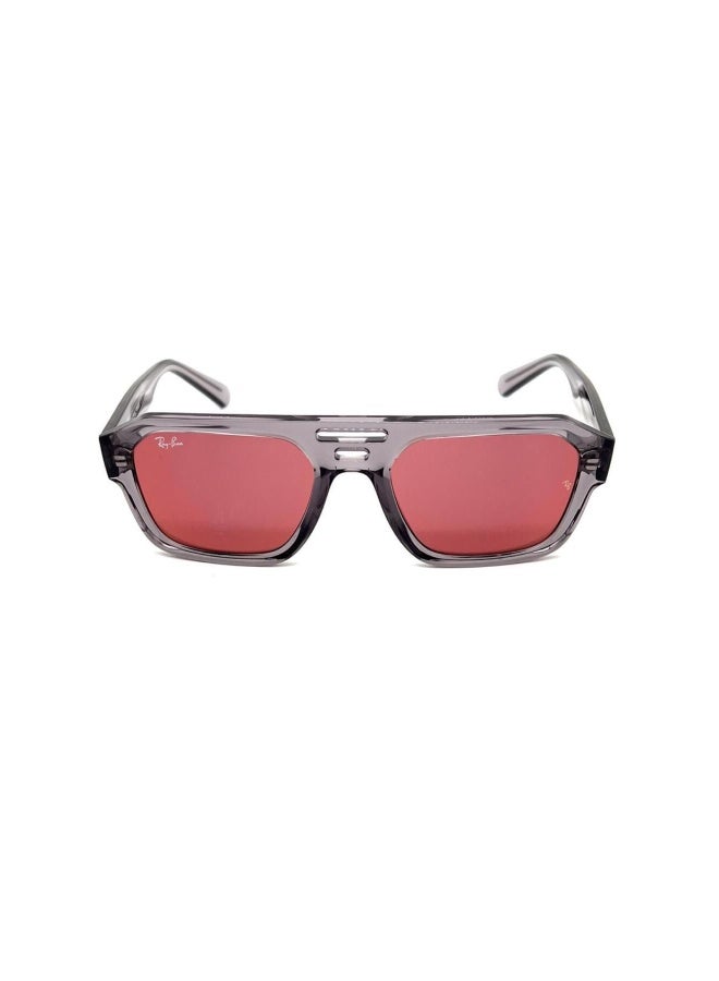 راي بان Unisex IRREGULAR CORRIGAN SUNGLASSES- RB 4397 - lense size:54mm - TRANSPARENT GRAY  - Image 1